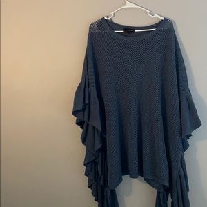 Poncho Sweater - dusty blue - lane Bryant 14/20